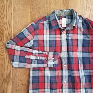 Crewcuts Red Plaid Button Up